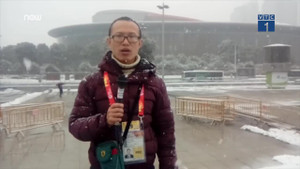 Clip: Tuyết đang rơi dày đặc tại nơi diễn ra chung kết U23 châu Á