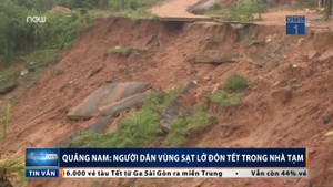 Quảng Nam: Sạt lở, dân đón Tết trong nhà tạm