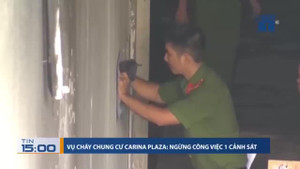 Điều tra vụ cháy chung cư Carina: Ngừng công việc 1 đại úy cảnh sát