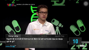 Video: Phần Khởi động đi vào lịch sử Olympia của nam sinh Quảng Ninh