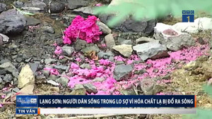 Lạng Sơn: Người dân lo sợ khi thấy nước màu lạ, nghi nhiễm hóa chất