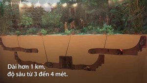 Clip: Cận cảnh địa đạo dài 1 km nằm sâu dưới lòng đất ở TP.HCM