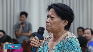 Clip: Dân Thủ Thiêm trào nước mắt tại buổi gặp đại biểu Quốc hội