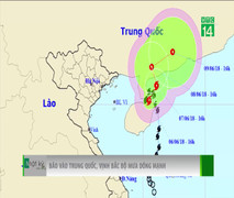 Bão số 2 vào Trung Quốc, Vịnh Bắc bộ mưa dông mạnh