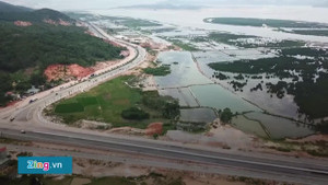 Clip: Cao tốc Hạ Long - Hải Phòng đẹp như tranh vẽ trước ngày thông xe nhìn từ trên cao