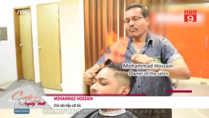 Mục sở thị cắt tóc bằng lửa đang 'sốt xình xịch'