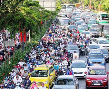 Cấm ô tô theo giờ quanh khu vực sân bay Tân Sơn Nhất