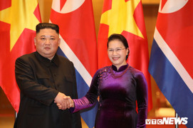 Chủ tịch Quốc hội Nguyễn Thị Kim Ngân tiếp Chủ tịch Kim Jong-un