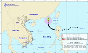 Bão số 7 suy yếu thành áp thấp nhiệt đới
