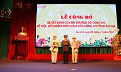 Bộ trưởng Công an bổ nhiệm 2 Phó Giám đốc Công an tỉnh Lào Cai