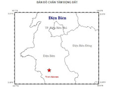 Động đất 3,9 độ richter ở Điện Biên