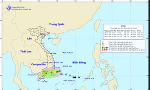 Bão số 8 suy yếu thành áp thấp nhiệt đới