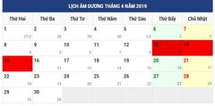Dịp Giỗ tổ Hùng Vương, 30/4 và 1/5, người lao động được nghỉ 8 ngày