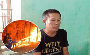 Người đốt rác gây cháy rừng ở Hà Tĩnh có thể đối diện mức án 12 năm tù