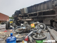 Xe tải lật đè chết người đứng chờ sang đường ở Hải Dương: Thêm thông tin gây sốc