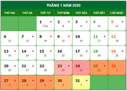 Hai phương án nghỉ Tết Nguyên đán Canh Tý 2020