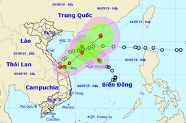 Áp thấp nhiệt đới đi vào đất liền rồi lại quay ra biển mạnh lên thành bão