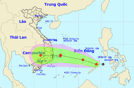 Áp thấp xuất hiện trên Biển Đông, khả năng mạnh lên thành bão