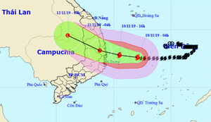 Đêm nay, bão số 6 đổ bộ đất liền Quảng Ngãi - Khánh Hoà