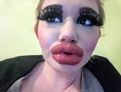 Cô gái trẻ điên cuồng tiêm môi 17 lần để sở hữu đôi môi lớn nhất thế giới