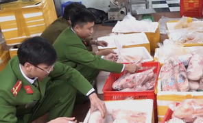 Hơn một tấn thịt vịt, tràng trứng nhập lậu bị bắt