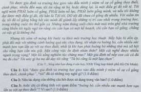 Đề thi Ngữ văn dạy học sinh lớp 12 cách buông bỏ gây tranh cãi