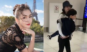 Vắng Huỳnh Hiểu Minh, Angela Baby lại một mình đưa con trai sang Nhật du lịch