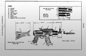 Bản vẽ phác thảo súng AK từ trí nhớ của nhân viên CIA