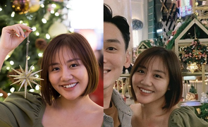 Không còn úp mở, Văn Mai Hương công khai bạn trai trong đêm Giáng Sinh
