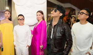 Hồ Ngọc Hà - Thanh Hằng hội ngộ, Sơn Tùng M-TP xuất hiện chớp nhoáng trong triển lãm của Công Trí
