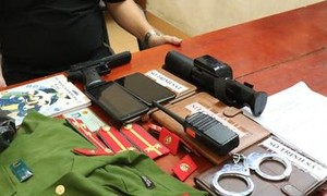 'Công an giả’ bị công an thật bắt trên phố Bình Dương