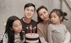 Lưu Hương Giang cùng 2 con gái mừng sinh nhật Hồ Hoài Anh sau ồn ào rạn nứt