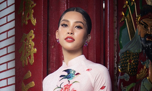 Hoa hậu 10X Tiểu Vy khoe sắc trong tà áo dài, tiết lộ dự định năm mới