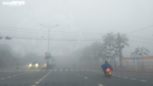 Hà Tĩnh chìm trong sương mù dày đặc