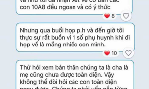 Sợ học sinh bị mắng sau họp phụ huynh, giáo viên viết 'tâm thư' xúc động