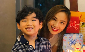 Hoa hậu Diễm Hương nhắn gửi con trai: 'Con là chỗ dựa cho mẹ, giúp mẹ duy trì sự sống'