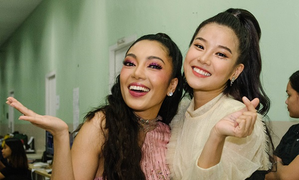 Hoàng Yến Chibi thân thiết bên ca sĩ nổi tiếng của Phillippines Jonalyn Viray