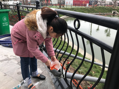 Độc đáo cá chép lướt máng trượt chở ông Công, ông Táo về trời