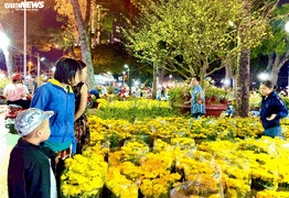 Người Sài Gòn xuyên đêm đi tậu hoa Tết