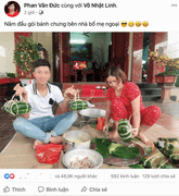 Phan Văn Đức gói bánh chưng, Đức Chinh bên bạn gái ngày Tết