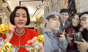 MC Lại Văn Sâm và Thu Minh chúc Tết, Sơn Tùng M-TP quây quần bên gia đình đón năm mới