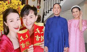 Mùng Một Tết: Tăng Thanh Hà - Đông Nhi tình tứ bên chồng, sao Việt quây quần bên gia đình