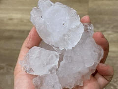 Ninh Bình: Xuất hiện trận mưa đá lớn chưa từng thấy