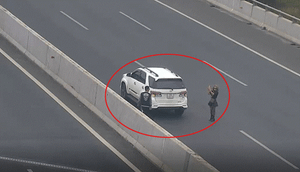 Dừng đỗ xe chụp ảnh trên cao tốc Hà Nội – Hải Phòng, nữ tài xế bị phạt nặng