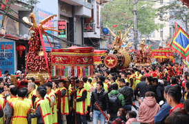 Tưng bừng lễ hội rước pháo khổng lồ tại Đồng Kỵ Bắc Ninh