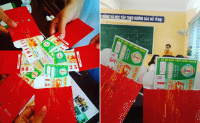 Thầy giáo lì xì học sinh phong bao 'tiền tỷ' ngay dịp đầu năm mới