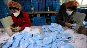 Nhà máy toàn cầu cấp tập sản xuất khẩu trang phòng chống virus corona