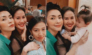 Tăng Thanh Hà gây sốt với nhan sắc trẻ trung khi hội ngộ Thân Thúy Hà