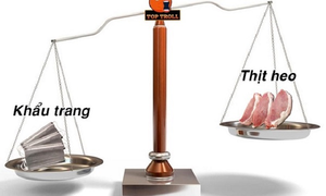 Khẩu trang đắt đỏ, thịt lợn 'thất thế' giữa dịch virus corona