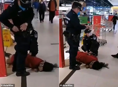 Không chịu đeo khẩu trang, một phụ nữ Trung Quốc bị đuổi khỏi siêu thị 